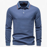 Heren polo met katoenen kraag
