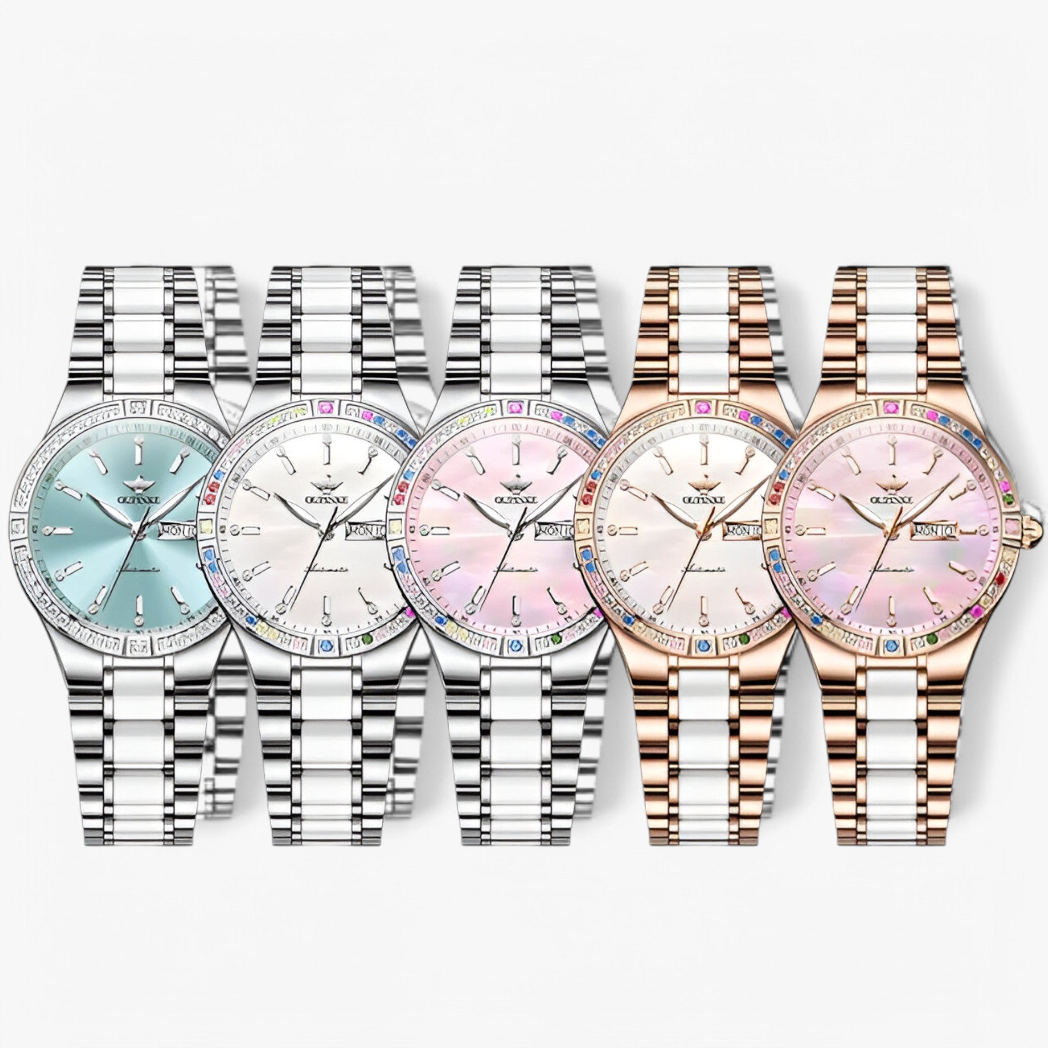 Orologio Automatico da Donna di Lusso Meccanico, Elegante, con Bracciale in Acciaio Inox - - automatico donna female watch meccanico movimento orologio orologio automatico watch for women watches - Concept Palermo