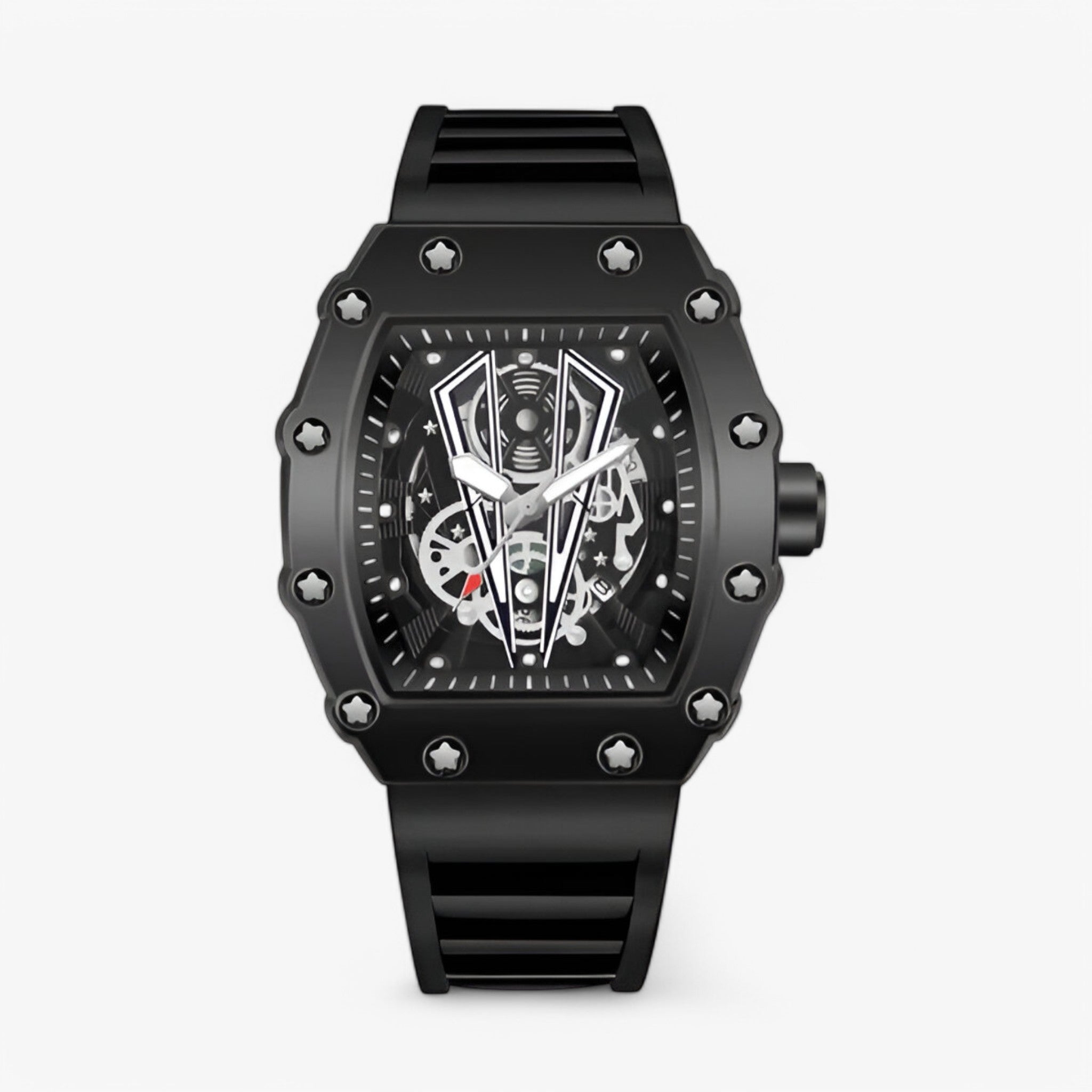 Orologio sportivo di lusso quadrato Uomo - Nero - accessoires horloges orologio orologio sportivo quadrato sport sportivo uomo watches - Concept Palermo