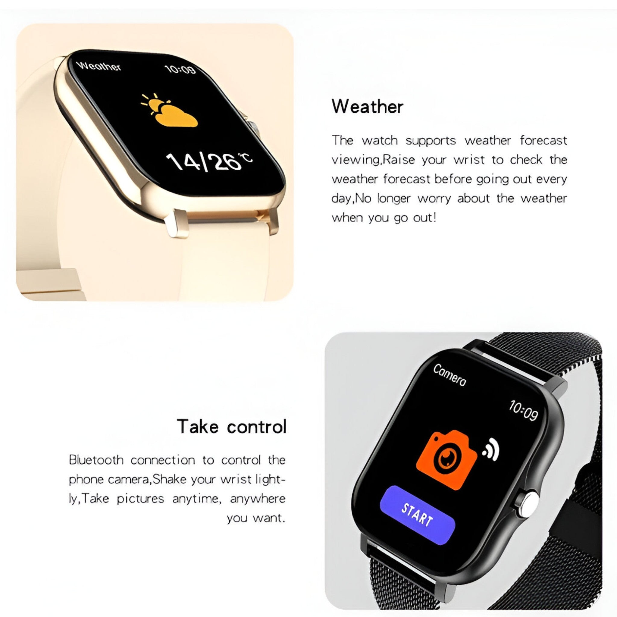 Smartwatch Uomo Nero con Cardiofrequenzimetro, Notifiche, Monitor Sonno e Contapassi - - accessoires horloges intelligente smartwatch smartwatch intelligente uomo watches - Concept Palermo