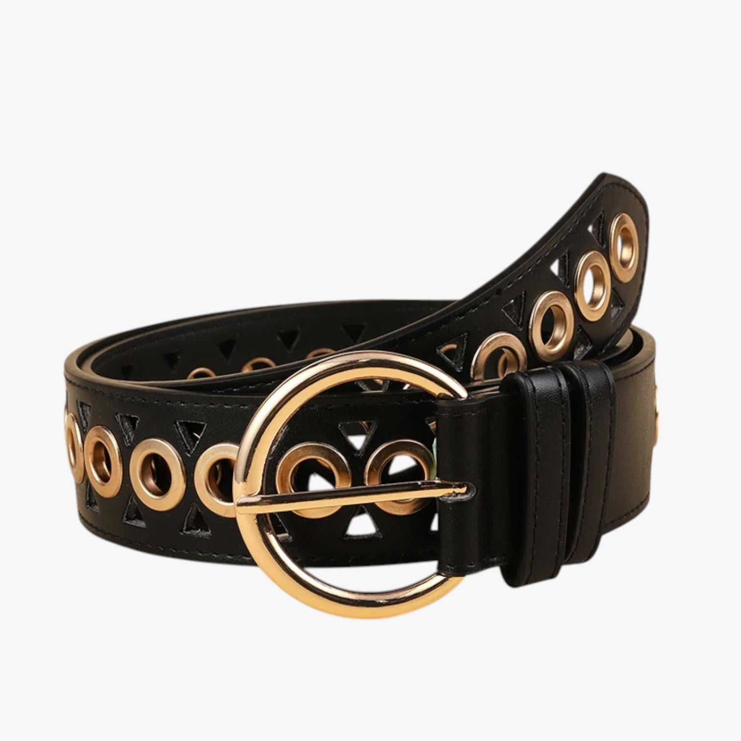Fascia vita punk in pelle Y2K con fibbia a spillo - - Belts fascia fascia vita fibbia pelle punk spillo vita waist belt for women Womens belt - Concept Palermo