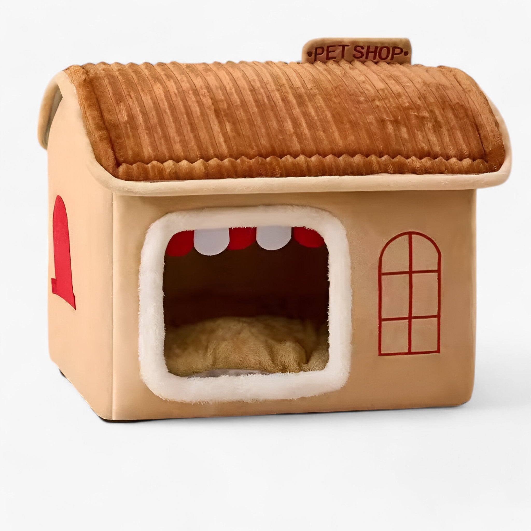 Casa per Gatti Pieghevole – Nido Confortevole, Caldo e Lavabile Uomo - Khaki - caldo casa casa gatti confortevole gatti lavabile nido pets & supplies - Concept Palermo