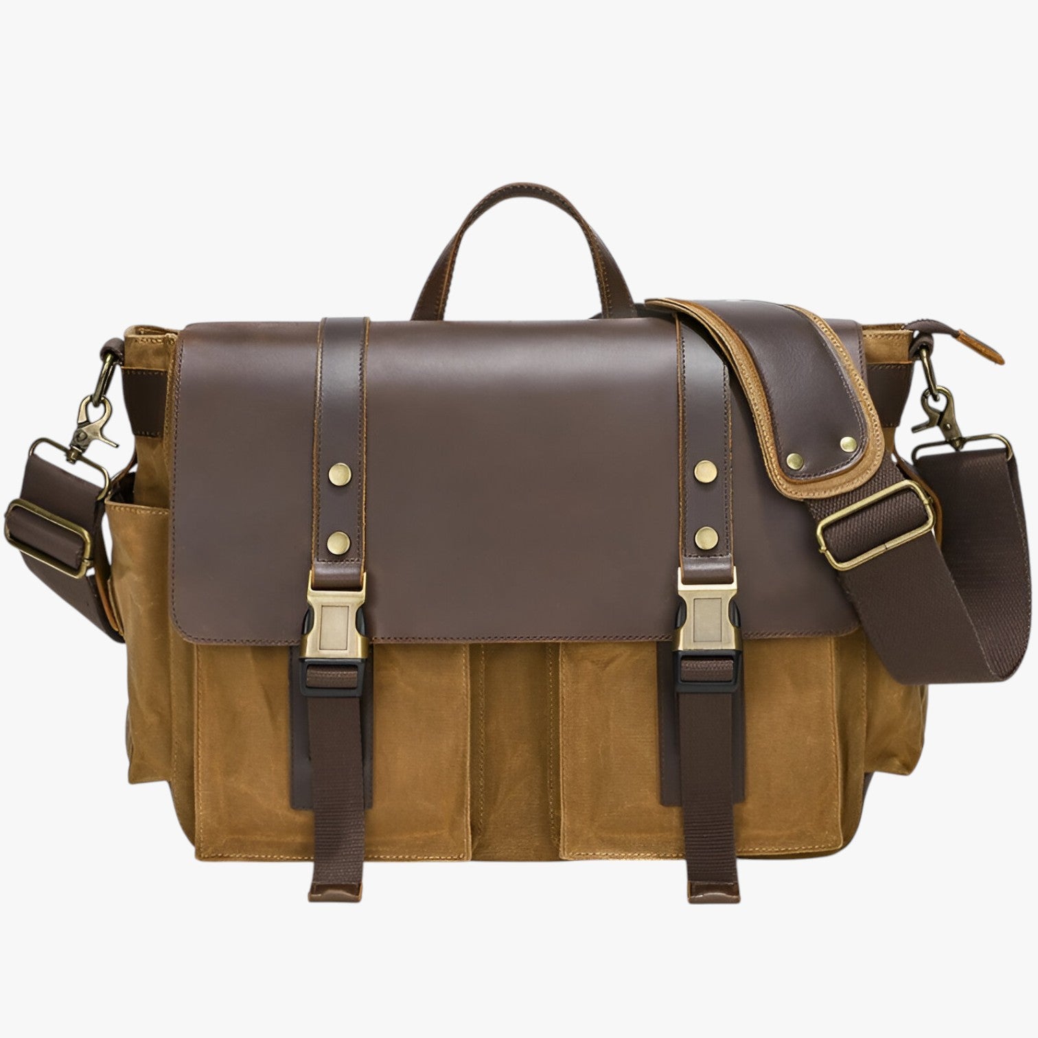 Borsa Messenger in Pelle Vintage - Giallo - Bags borsa borsa messenger men bag mens bag messenger pelle vintage - Concept Palermo