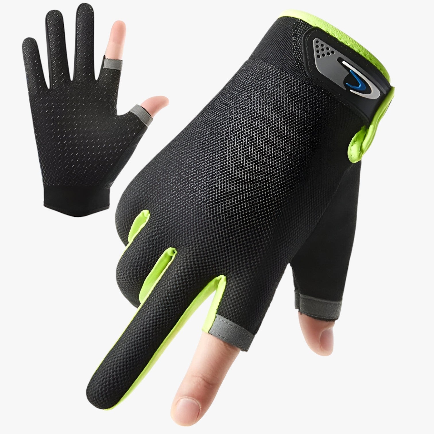 Guanti antiscivolo con dita per il taglio per presa e comfort Uomo - Verde - antiscivolo comfort dita gloves guanti guanti antiscivolo lenard | guanti antiscivolo con dita per il taglio per presa e comfort - €25 mens accessory presa taglio - Concept Palermo