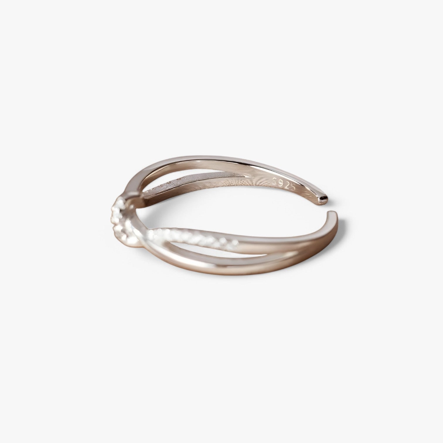 Anello a Croce in Argento Sterling con Nodo -, Impilabile e Senza Tempo - Argento - Accessories Jewelry anello anello croce croce impilabile jewelry nodo Rings sterling tempo womens accessory - Concept Palermo
