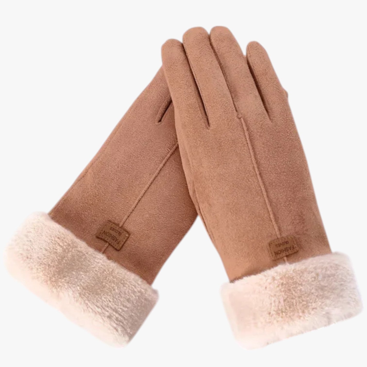 Guanti Invernali Donna Caldi in Peluche Touchscreen Antivento - Caffè Una Taglia - antivento caldi donna esther | guanti invernali donna caldi in peluche touchscreen antivento - €25 gloves guanti guanti invernali invernali peluche winter gloves - Concept Palermo