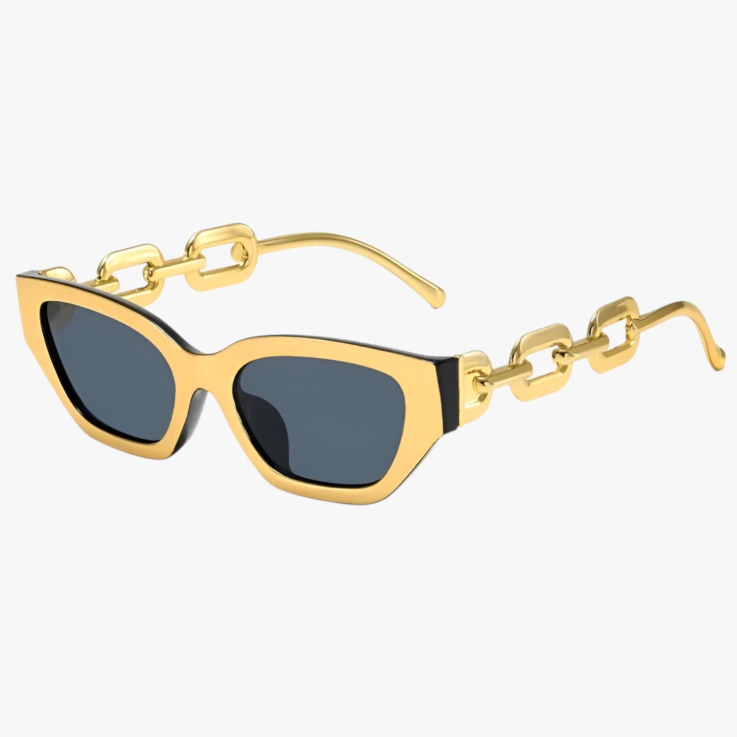 Occhiali da sole Vintage a forma di gatto – stile chic, protezione UV - oro - Cat Eye Sunglasses chic Fashion Sunglasses forma gatto occhiali occhiali sole polarized sunglasses women protezione sole stile Sunglasses - Concept Palermo