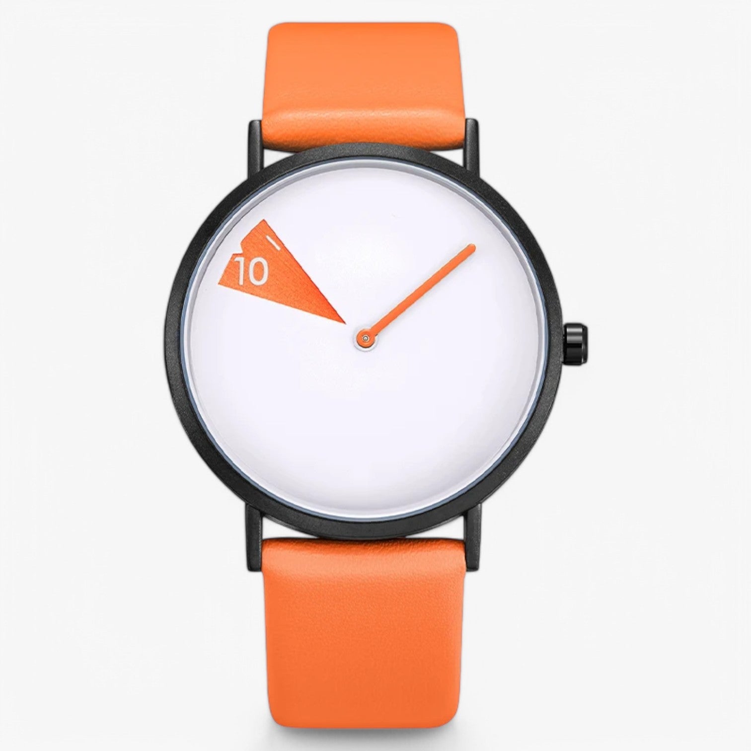 Orologio da donna con rotazione – design audace, eleganza senza tempo Pelle Lana - arancione - audace design donna eleganza ladies watch lana orologio orologio donna pelle watch watch for women wrist watches for women - Concept Palermo