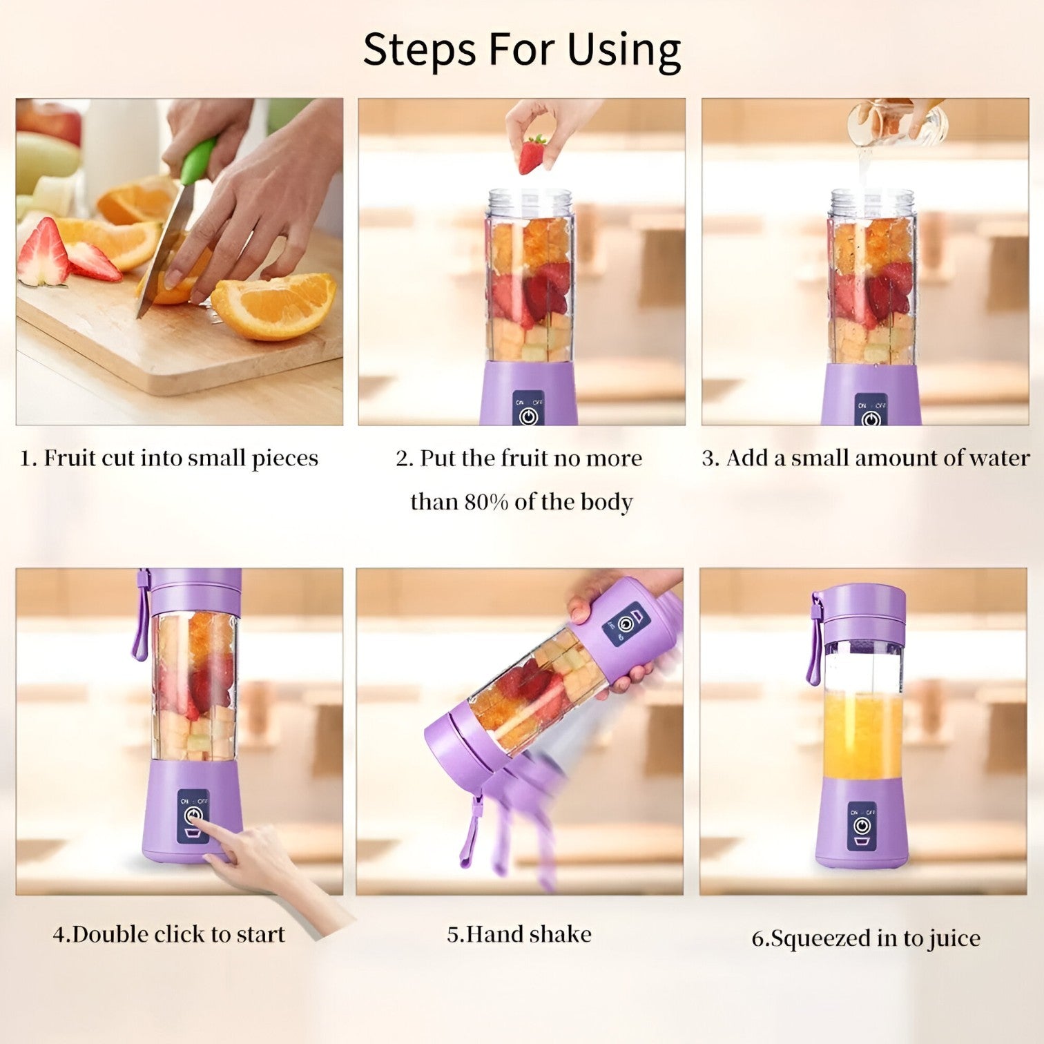 Estrattore USB portatile: Smoothie freschi in qualsiasi momento e ovunque Uomo - - estrattore estrattore portatile freschi Kitchen kitchen & dining kitchen accessory kitchen gadgets momento ovunque portatile qualsiasi - Concept Palermo