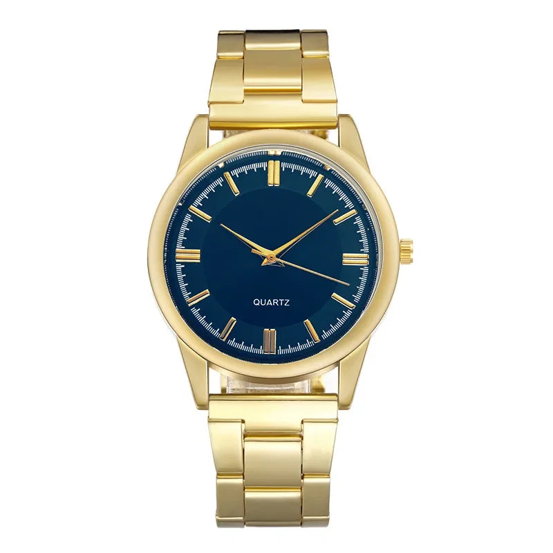 Orologio al quarzo classico - Design in acciaio inossidabile Uomo - Guld Blå - accessoires acciaio design horloges inossidabile orologio orologio quarzo quarzo uomo watches - Concept Palermo