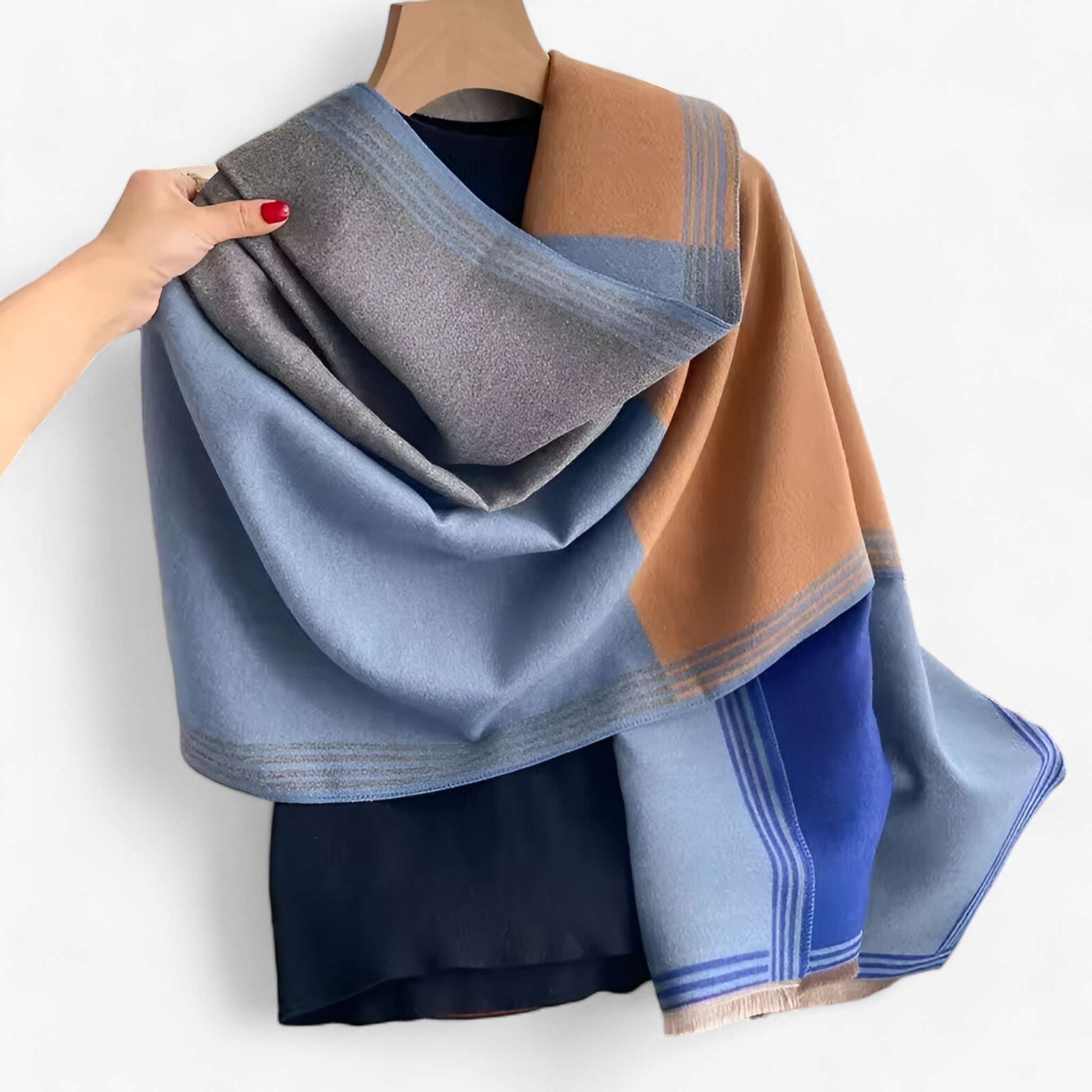 Sciarpa di Lino Luxe – Eleganza e Calore in Uno Uomo - DE798-04 - calore eleganza lino luxe scarves & shawls sciarpa sciarpa lino uomo - Concept Palermo