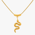 Collar serpiente dorado vintage Lana para mujer