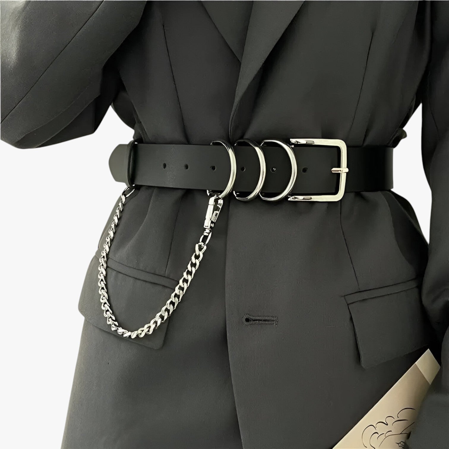 Vita punk con catena versatile Donna - nero - belts for woman catena donna punk versatile vita vita punk waist belt for women Womens belt - Concept Palermo