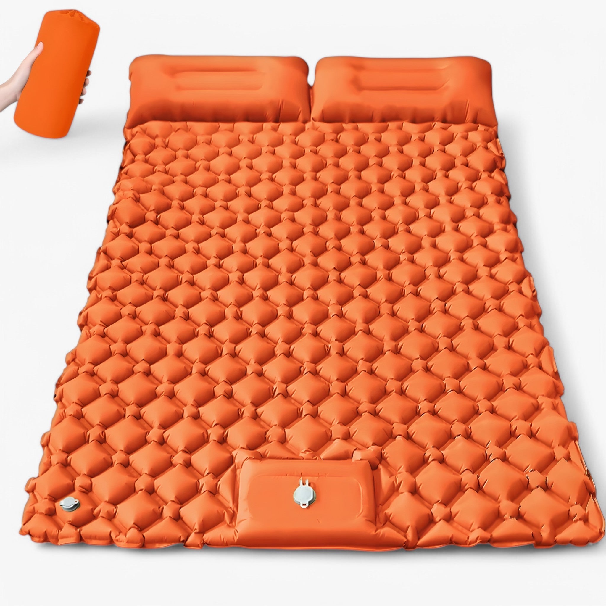 Materasso gonfiabile doppio per uso esterno – Extra largo e ultraleggero - Arancione - doppio double inflatable mattress esterno extra gonfiabile inflatable largo materasso materasso gonfiabile materasso gonfiabile doppio per uso esterno – extra largo e ultraleggero - € mattress outdoor mattress - Concept Palermo