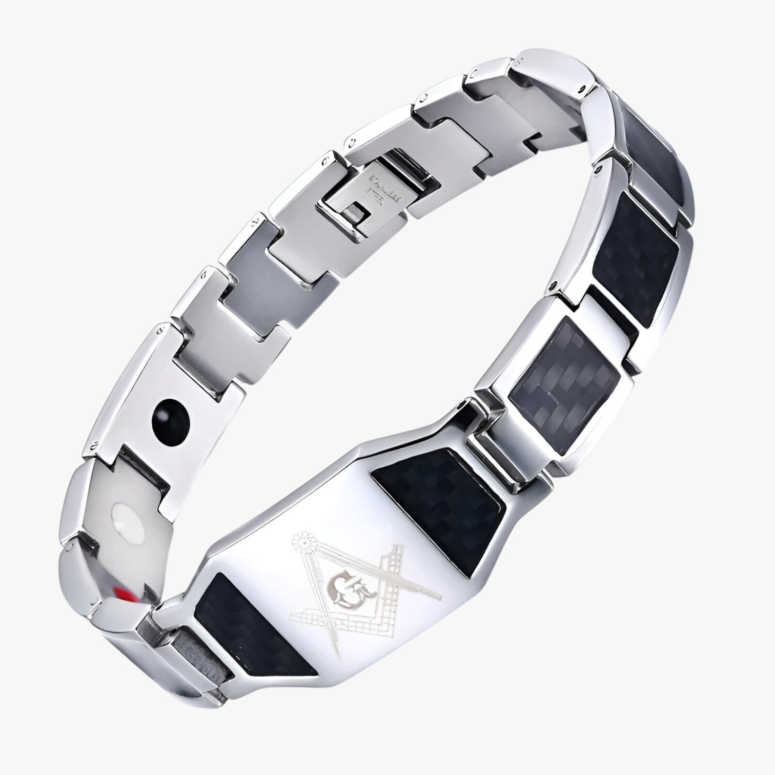 La potenza dell'equilibrio magnetico per il tuo polso Uomo - argento 21.5cm - BRACELET dell equilibrio jewelry magnetico mens accessory mens bracelet polso potenza potenza dell uomo - Concept Palermo