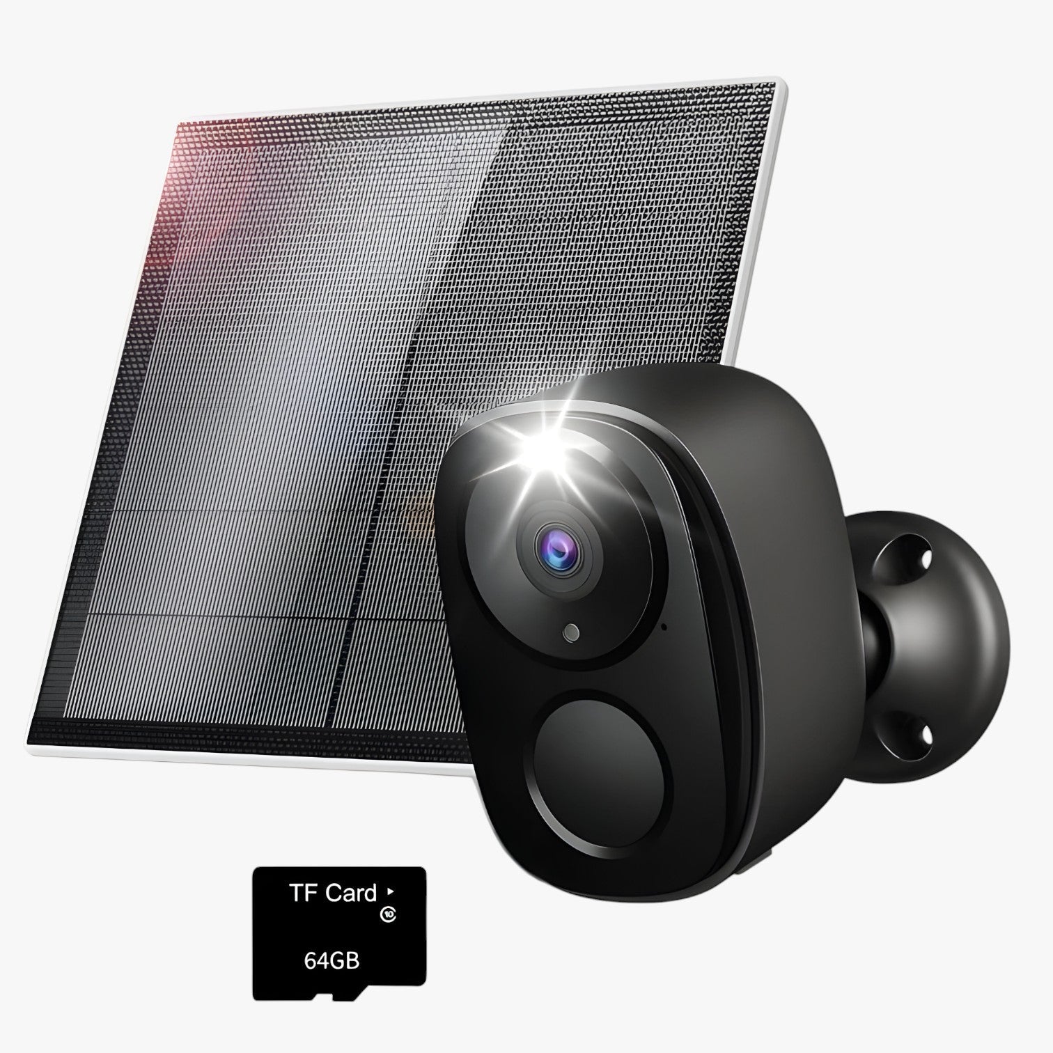 Telecamera Wireless Esterno 2K Colori, Visione Notturna Avanzata, Rilevamento Umano AI, Audio Bidirezionale - BW4-BT Solar TF64 USB - camera gadget gadgets intelligente lino notturna rilevazione uomo visione wireless - Concept Palermo