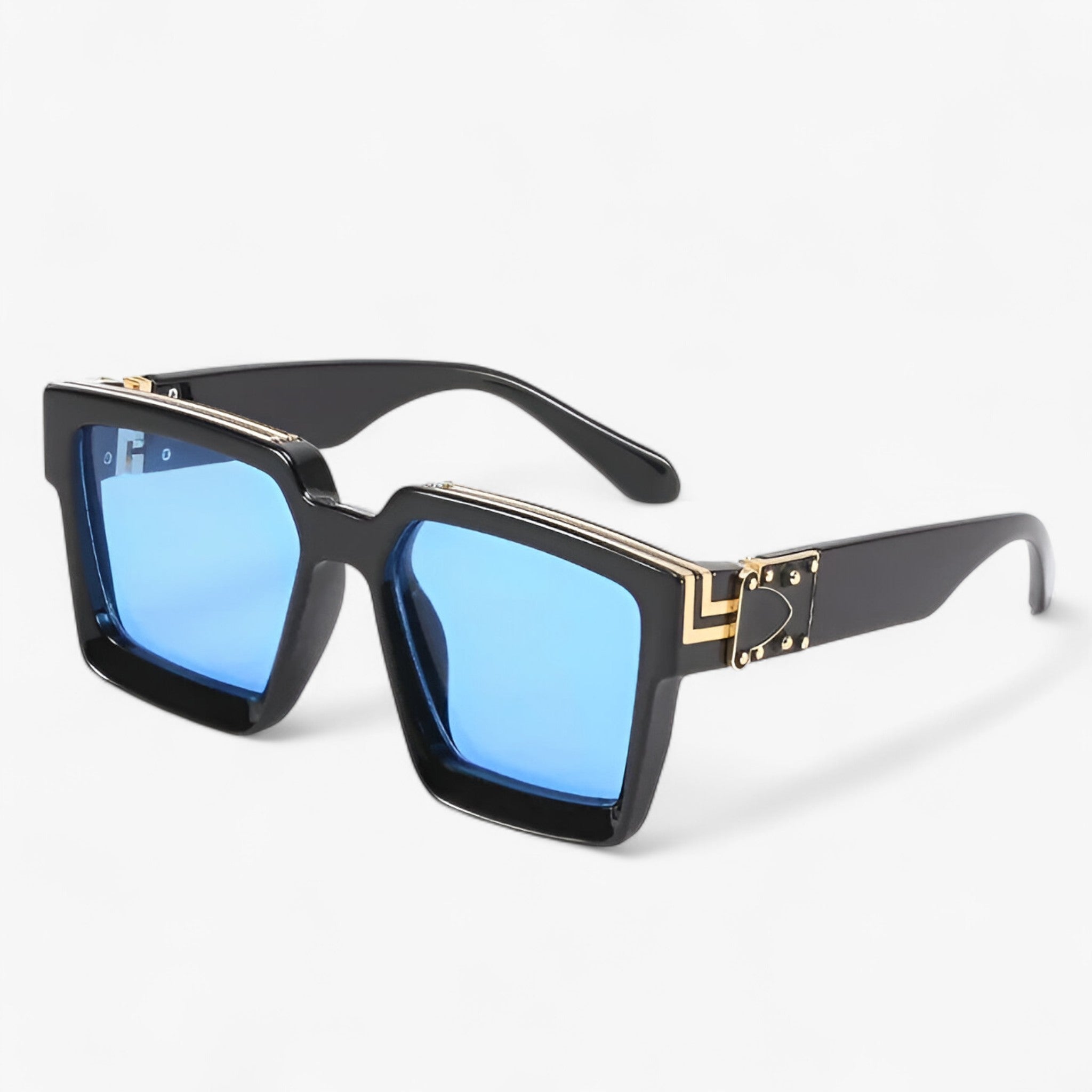 Occhiali da sole a specchio quadrati retrò da Uomo - Nero Blu - Fashion Sunglasses men sunglasses polarized occhiali occhiali sole Polarized man sunglasses quadrati retr sole specchio sunglasses sunglasses polarized men uomo - Concept Palermo