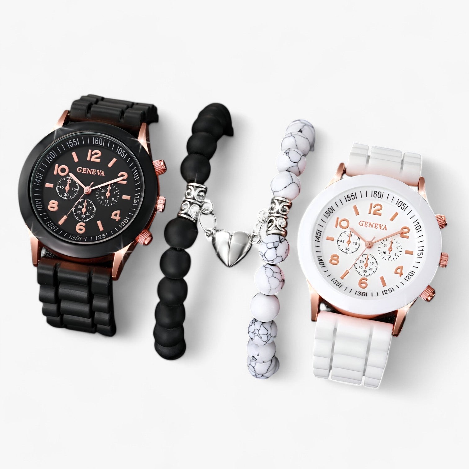 Set di orologi al quarzo stiloso con braccialetti a forma di cuore Oro Donna - - braccialetti cuore donna eva | set di orologi al quarzo stiloso con braccialetti a forma di cuore - €25 forma Gift Gifts for women orologi orologi quarzo quarzo valentines day gift watch watches - Concept Palermo