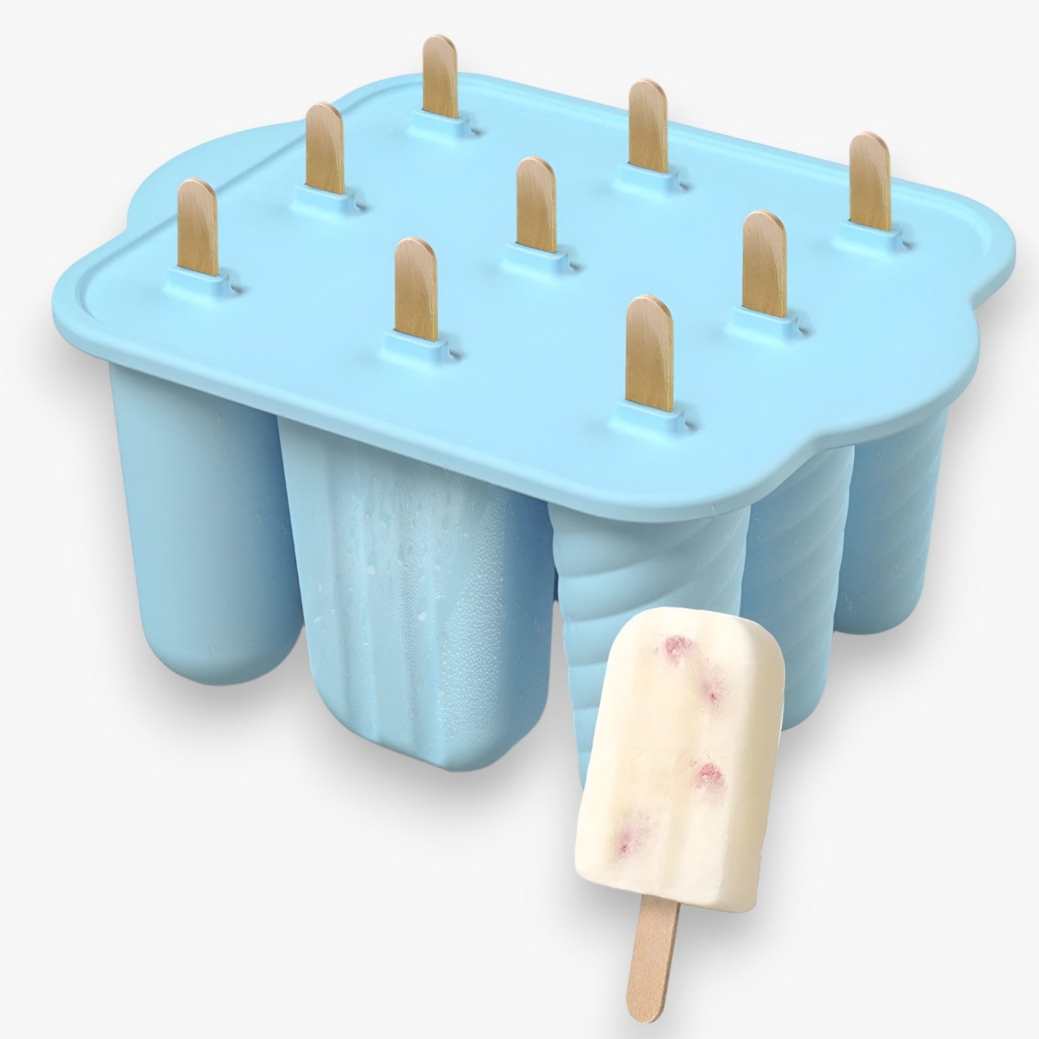 Stampi per Gelato Estivi – Facili Gelati Fai-da-te per Snack Rinfrescanti Uomo - 9 grid-blu - estivi facili gelati gelato Kitchen kitchen & dining kitchen accessory kitchen tools rinfrescanti snack stampi - Concept Palermo