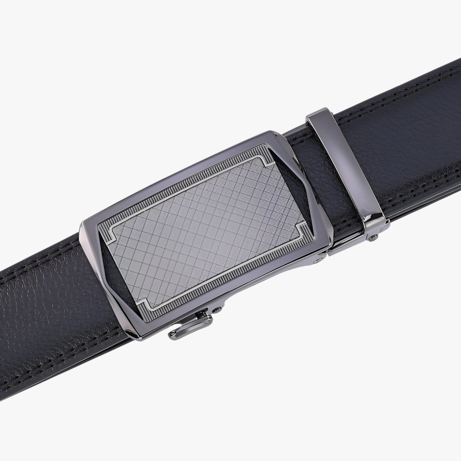 Cintura Uomo Automatica in Pelle Nera Regolabile per Ogni Occasione Elegante - - automatica Belts cintura cintura automatica men's belt occasione ogni uomo waist belt for women Womens belt - Concept Palermo