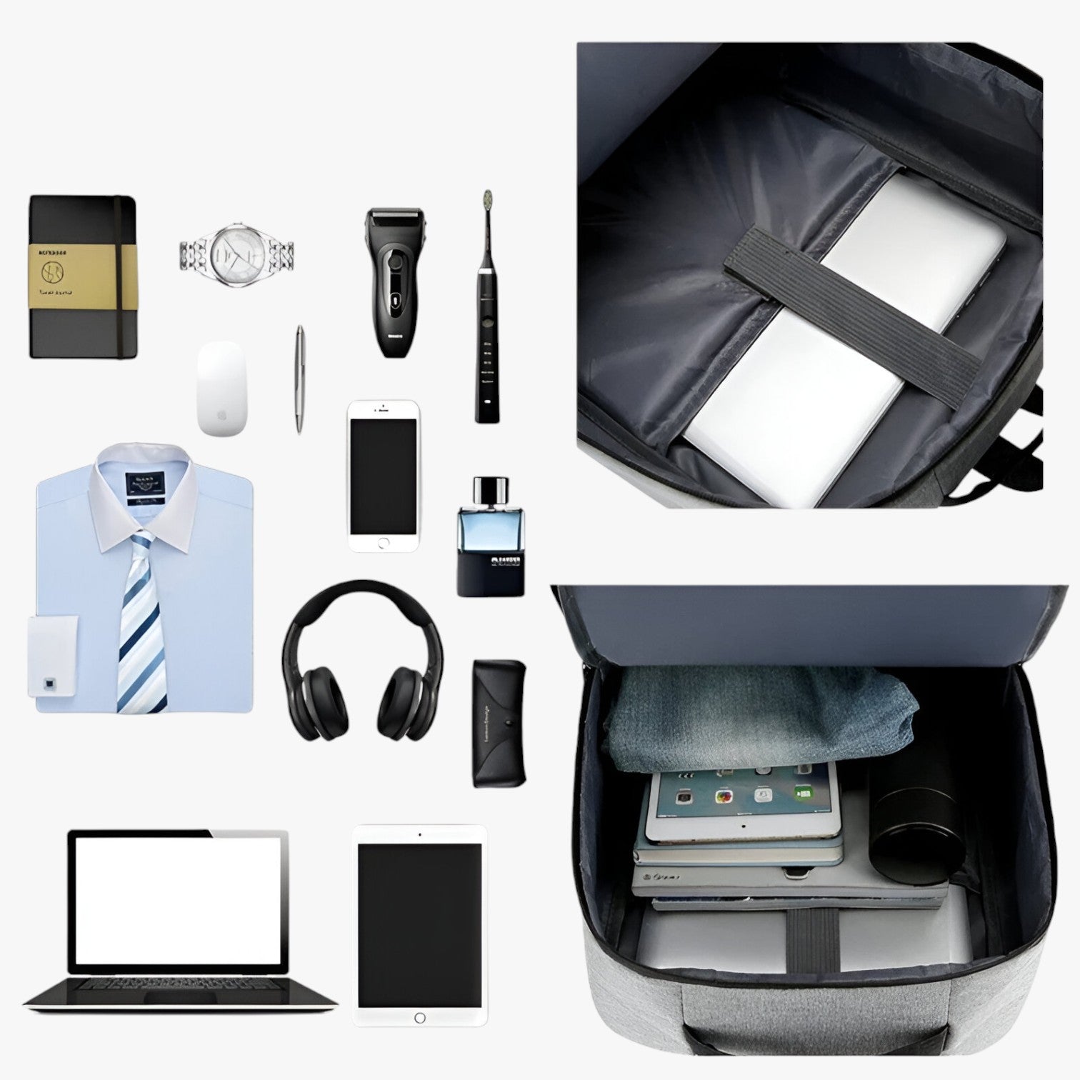 Zaino Impermeabile Uomo con USB – 15,6" Laptop - - Bags impermeabile laptop mens bag uomo zaino zaino impermeabile - Concept Palermo