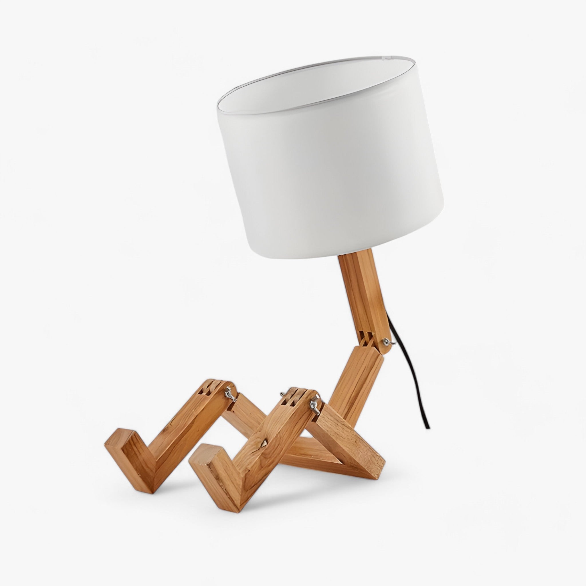 Lampada robot in legno Lampada da tavolo creativa - stile scandinavo moderno per la lettura e la decorazione Uomo - - creativa decorazione home home & garden Home accessories Home Decor lampada lampada robot legno lettura robot - Concept Palermo