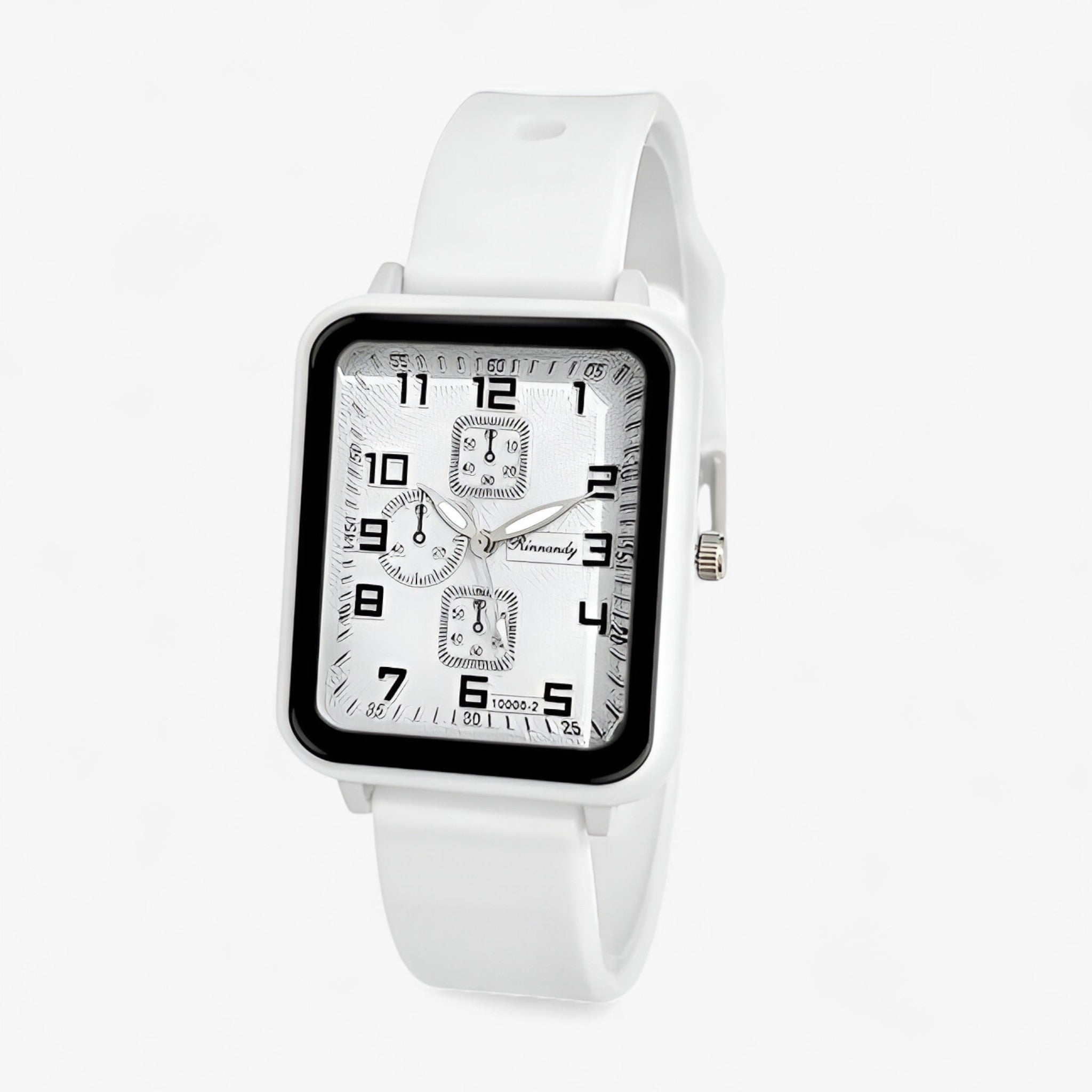 Orologio sportivo da donna al quarzo con cinturino in silicone blu - Bianca - cinturino donna female watch orologio orologio sportivo quarzo silicone sportivo watch for women watches - Concept Palermo