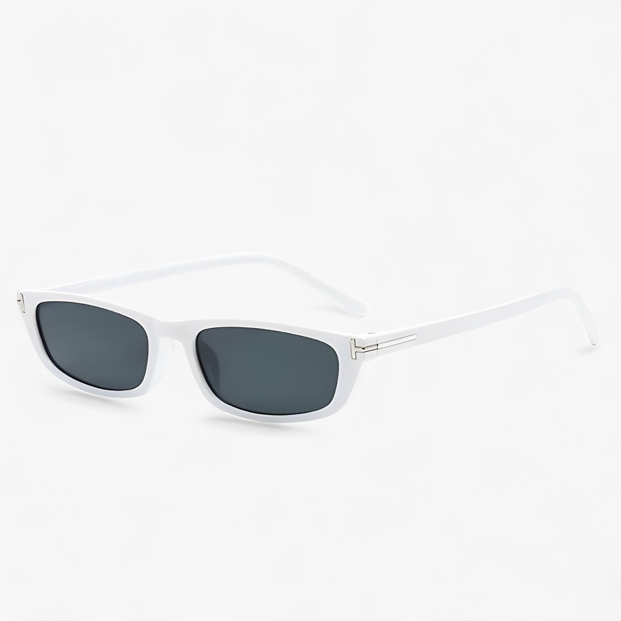 Occhiali da sole rettangolari in stile europeo-americano Uomo - Bianco Grigio - americano europeo Fashion Sunglasses men sunglasses polarized mens sunglasses occhiali occhiali sole Polarized man sunglasses rettangolari sole stile sunglasses sunglasses polarized men - Concept Palermo