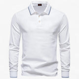 Heren polo met katoenen kraag