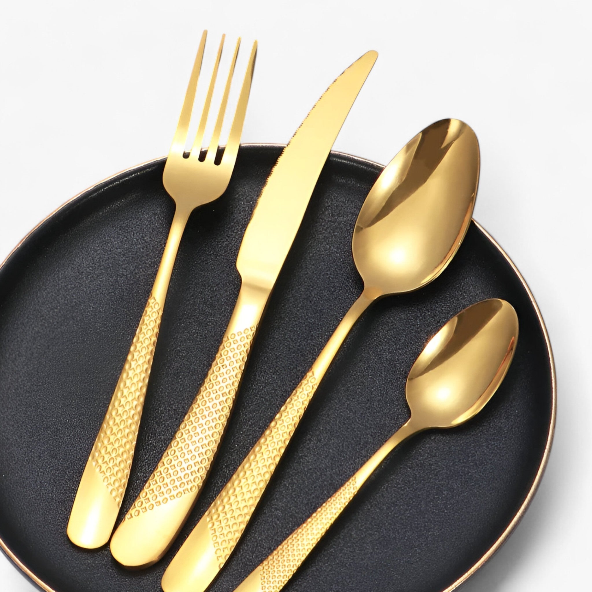 Set Posate Acciaio Inox da Uomo Elegante 24 Pezzi - - acciaio home & garden huis & tuin inox posate posate acciaio uomo - Concept Palermo