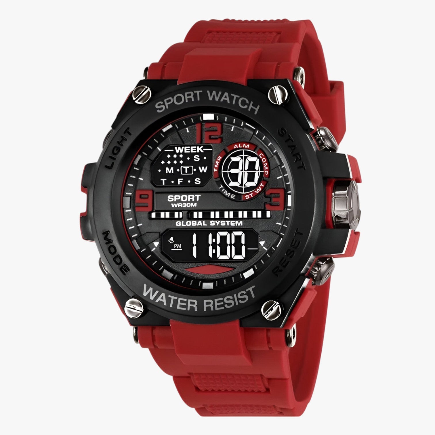 Orologio sportivo impermeabile antiurto Uomo - Rosso No - antiurto impermeabile orologio orologio sportivo sportivo uomo watch watch for men watches WATCHES FOR MEN - Concept Palermo