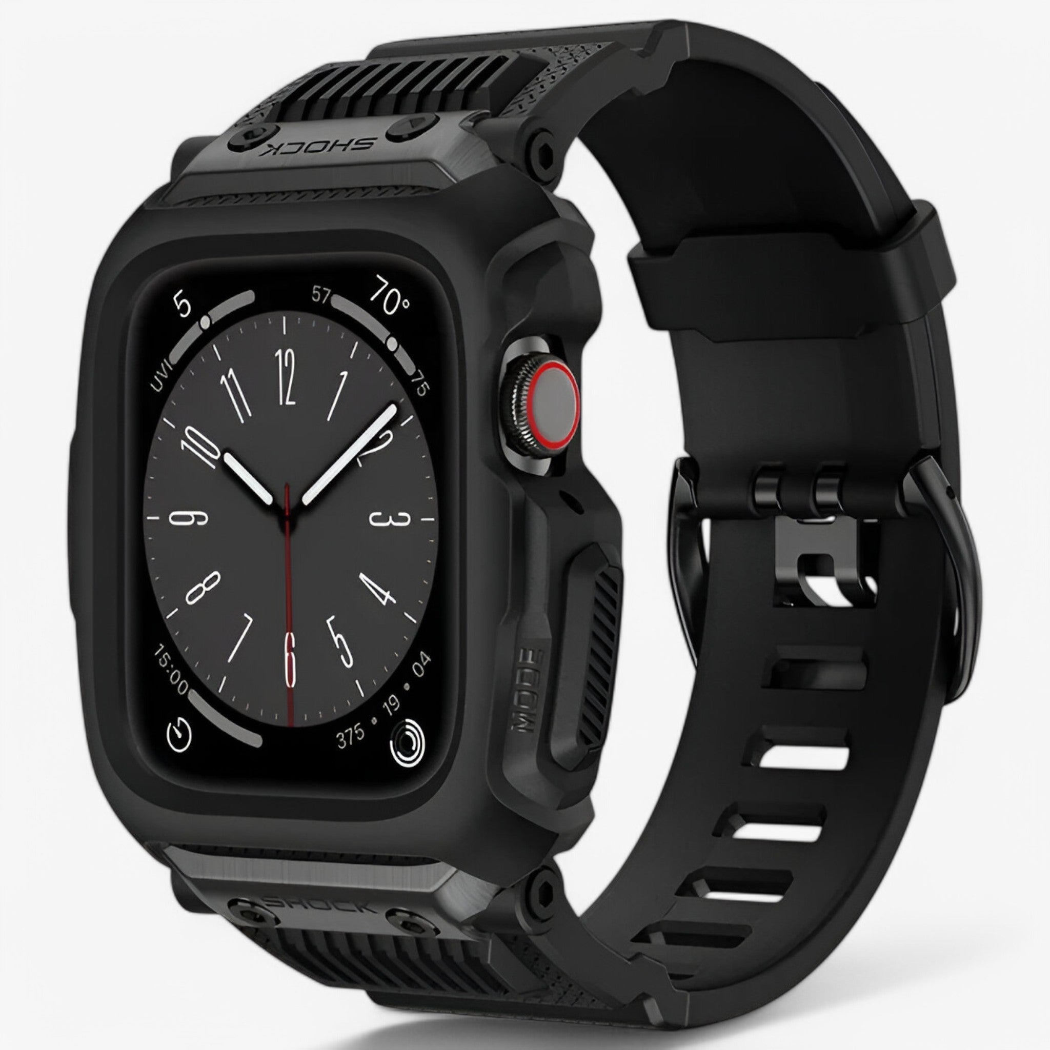 Custodia Sportiva Militare per Apple Watch Uomo - Nero - accessoires apple custodia custodia sportiva horloges militare sport sportiva uomo watch watches - Concept Palermo