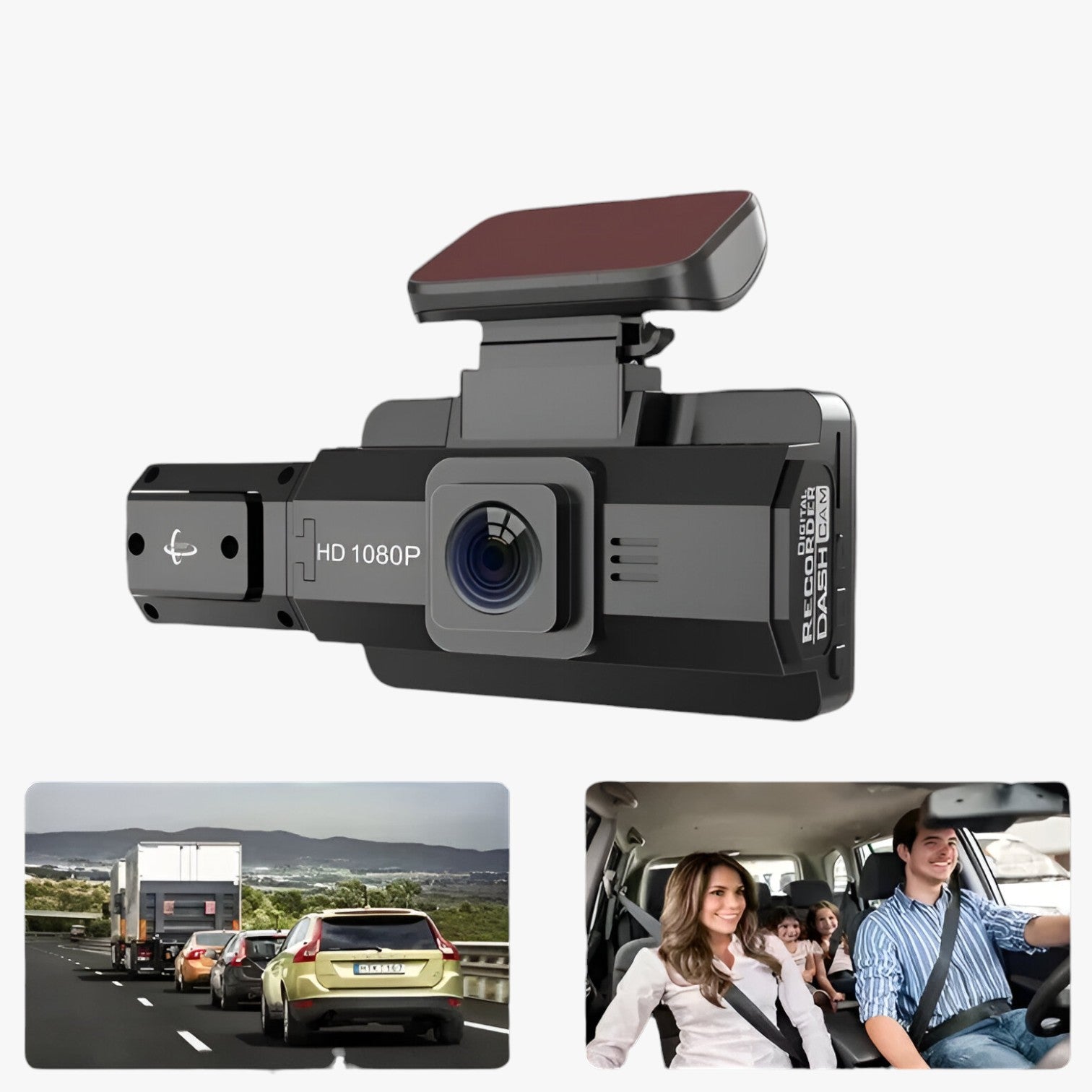 Dashcam con obiettivo triplo – 1080P HD e visione notturna Uomo - - camera dashcam dashcam obiettivo gadget gadgets notturna obiettivo triplo uomo visione - Concept Palermo