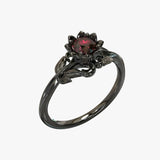 Roos van de Nacht - Ring met rode steen voor een gedurfde look voor heren