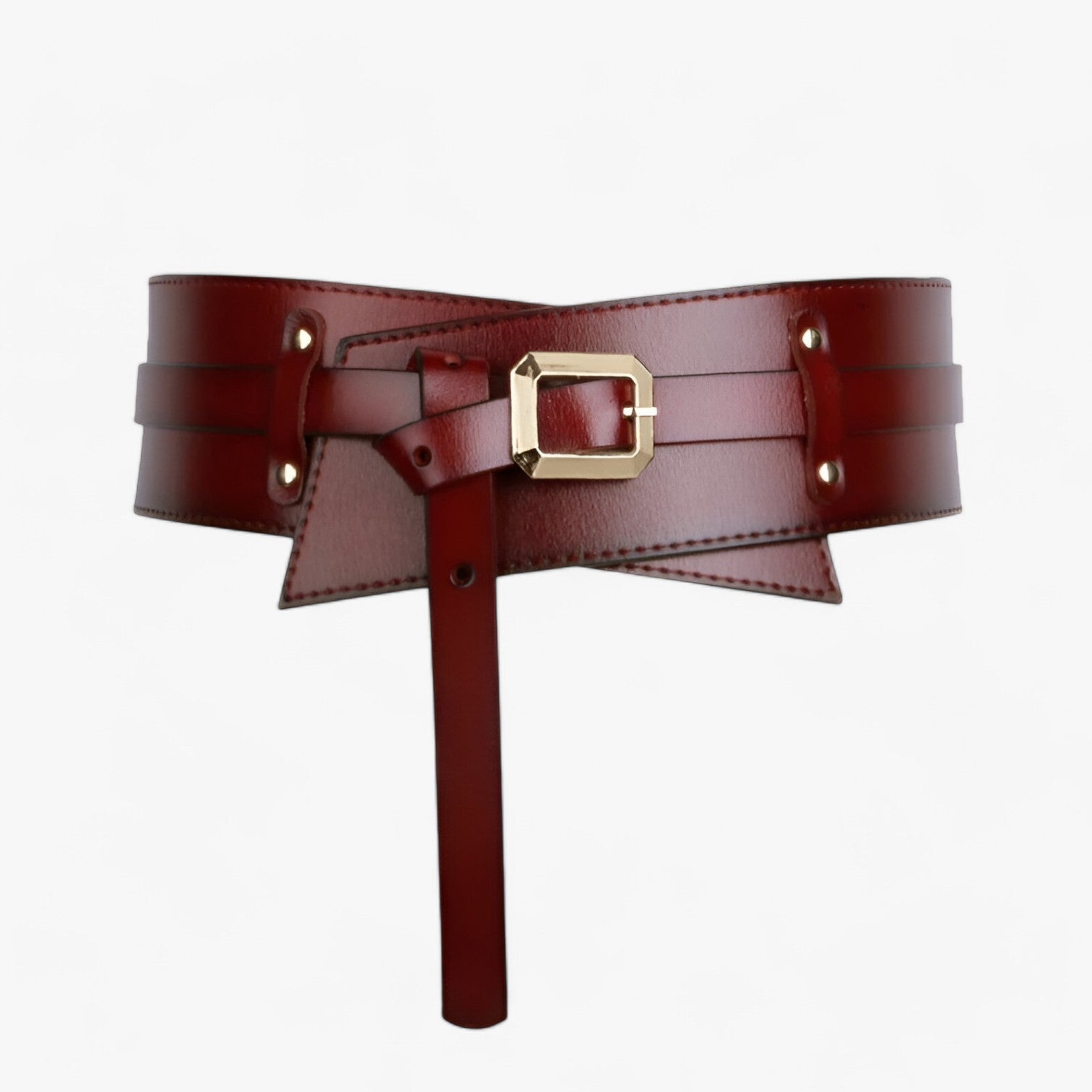 Cintura Uomo in Vera Pelle Nera Multifunzione Elegante e Resistente - Marrone rossastro - belt buckle women Belts cintura cintura vera multifunzionale pelle stile vera waist belt for women women's belt - Concept Palermo