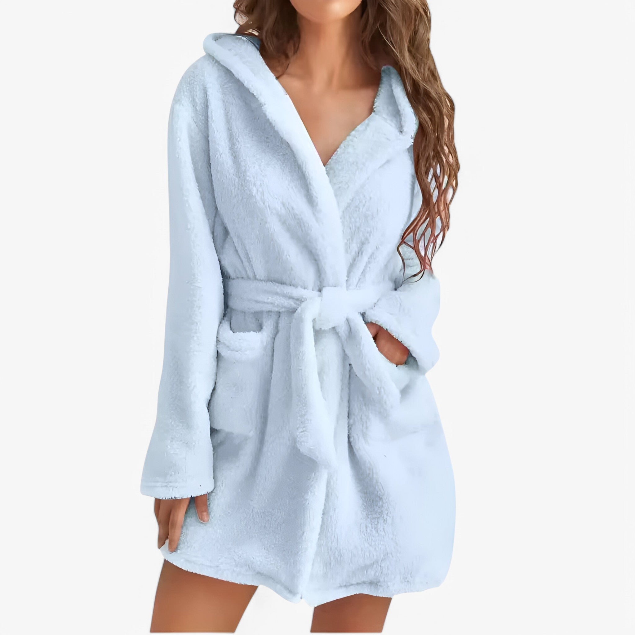 Accappatoio con Cappuccio Caldo e Morbido Uomo - R20225Blu - accappatoio accappatoio cappuccio Bathrobes caldo cappuccio freja | accappatoio con cappuccio caldo e morbido - € uomo - Concept Palermo