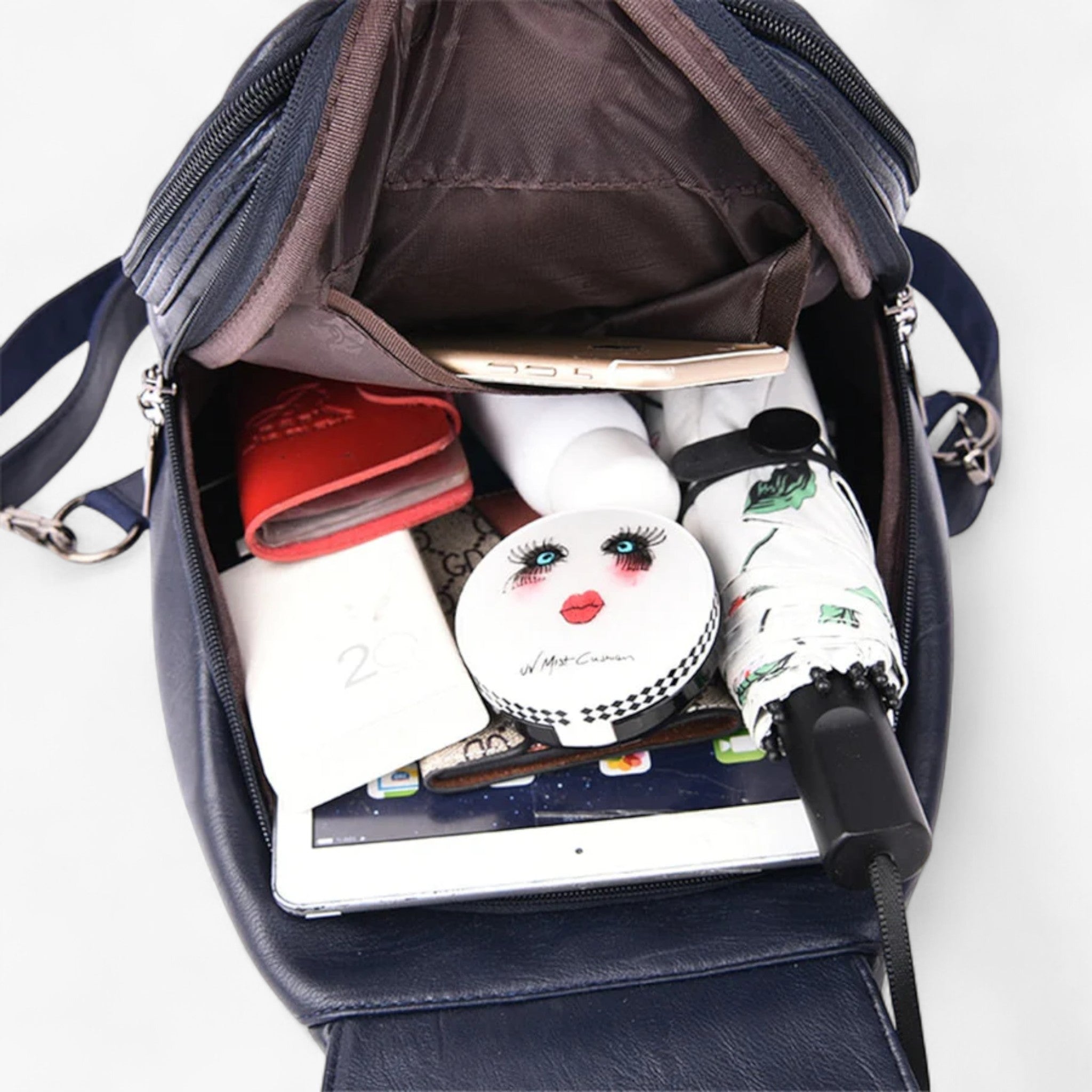Zaino Donna in Vera Pelle Elegante e Chic, Ideale per Lavoro e Tempo Libero - - Backpacks bags chic pelle women's backpack zaino zaino pelle - Concept Palermo