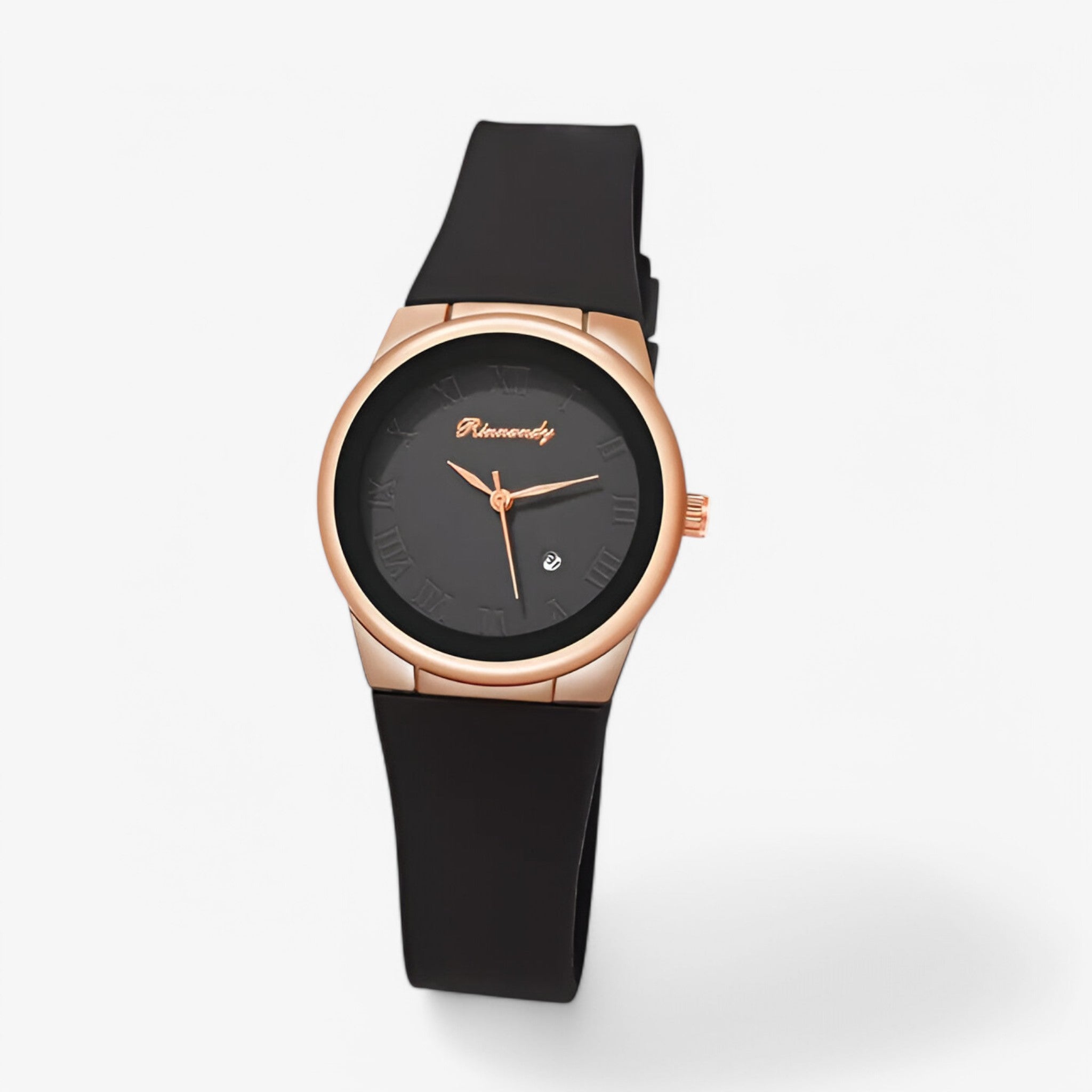 Orologio al quarzo da donna con cinturino sportivo in silicone - Nera - cinturino donna orologio orologio quarzo quarzo silicone sportivo watch for women watches - Concept Palermo
