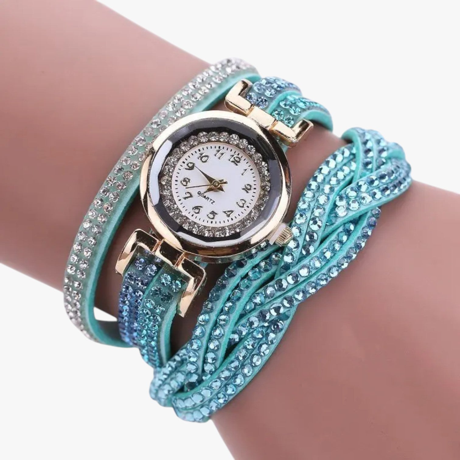 Orologio da donna con cinturino lungo in pelle: eleganza e lucentezza in uno - Cielo azzurro - cinturino donna eleganza female watch lucentezza orologio orologio donna pelle watch watch for women watches - Concept Palermo