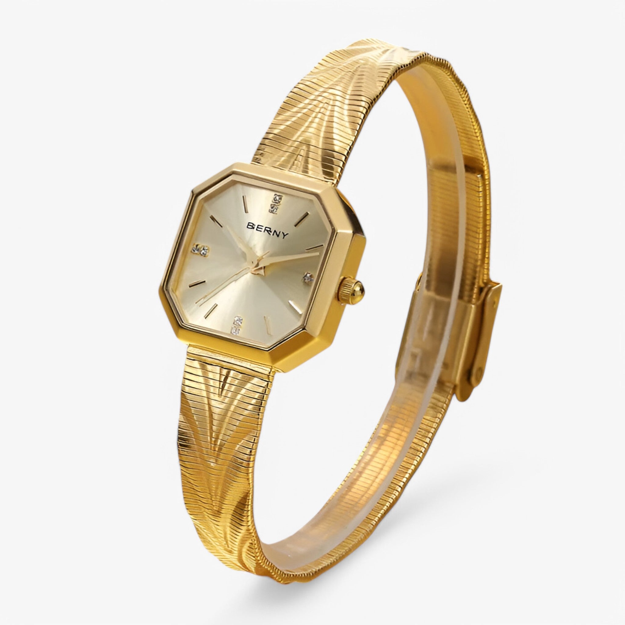 Orologio ottagonale in oro di lusso Acciaio - - acciaio female watch orologio orologio ottagonale ottagonale watch for women watches - Concept Palermo