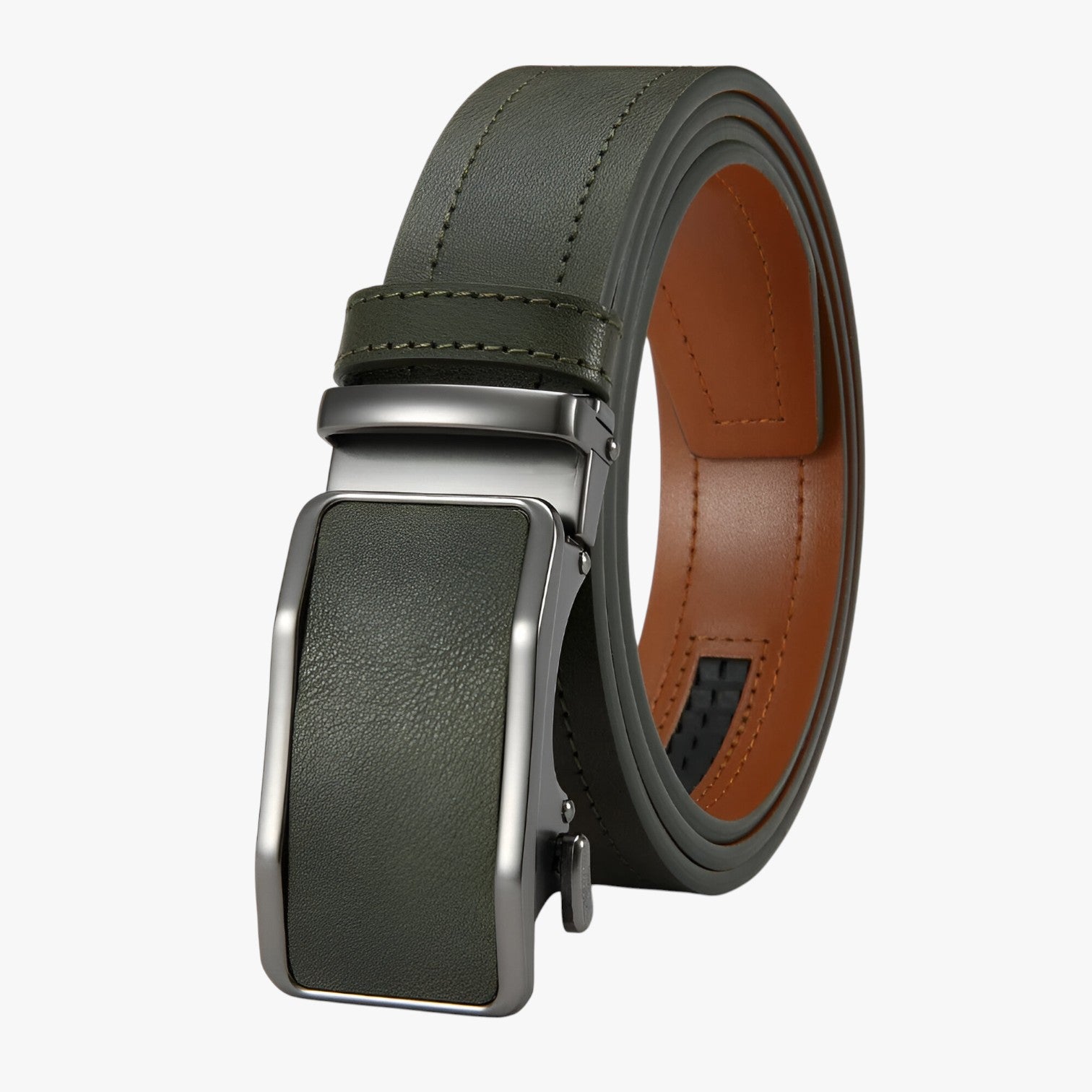 Cintura con fibbia automatica da uomo - Stile e comfort per ogni giorno - Verde - automatica Belts belts for men cintura cintura fibbia comfort fibbia giorno mens accessory Mens belt ogni - Concept Palermo