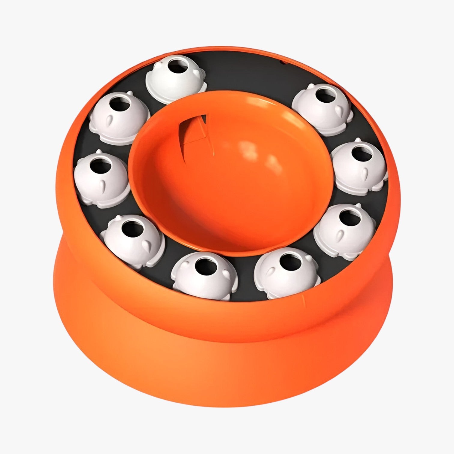 Ciotola Puzzle Inclinata per Gatti Alimentazione Lenta e Divertente - Arancione - alimentazione ciotola ciotola puzzle divertente gatti inclinata lenta pet PET SUPPLIES petproduct pets & supplies - Concept Palermo