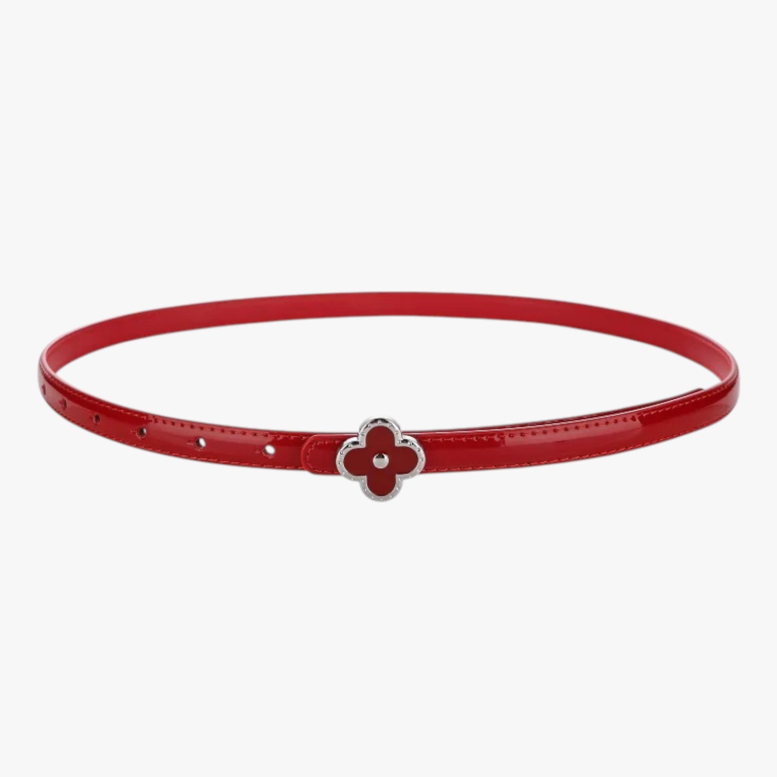 Cintura Uomo in Vera Pelle Sottile Nera per Abiti Eleganti e Casual - rosso 100cm - Belts cintura cintura sottile outfit pelle sottile uomo vera waist belt for women Womens belt - Concept Palermo