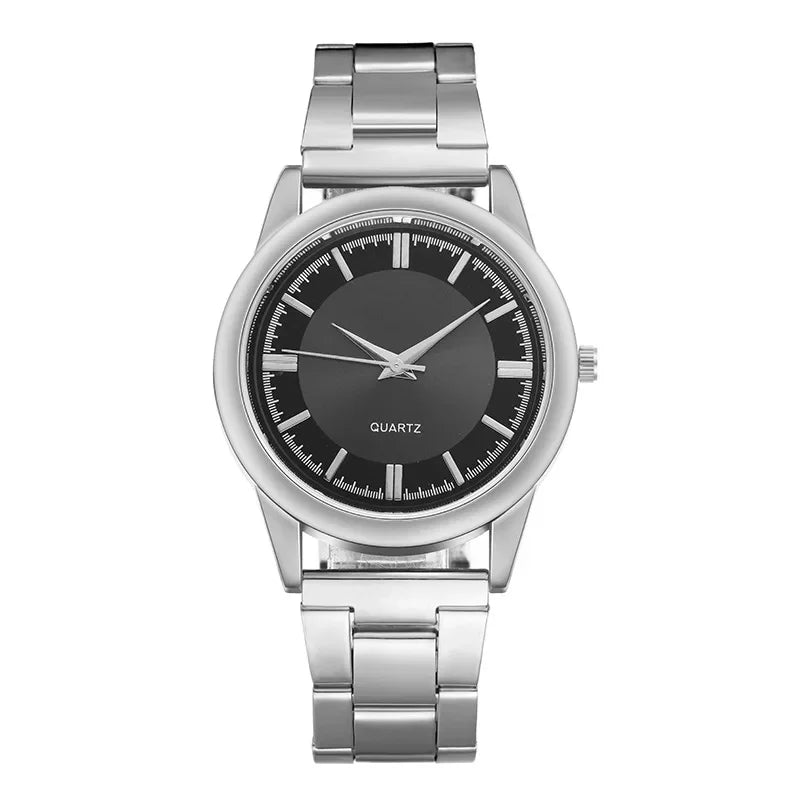 Orologio al quarzo classico - Design in acciaio inossidabile Uomo - Silver Svart - accessoires acciaio design horloges inossidabile orologio orologio quarzo quarzo uomo watches - Concept Palermo