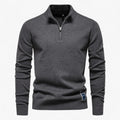 Jersey para hombre con media cremallera de algodón