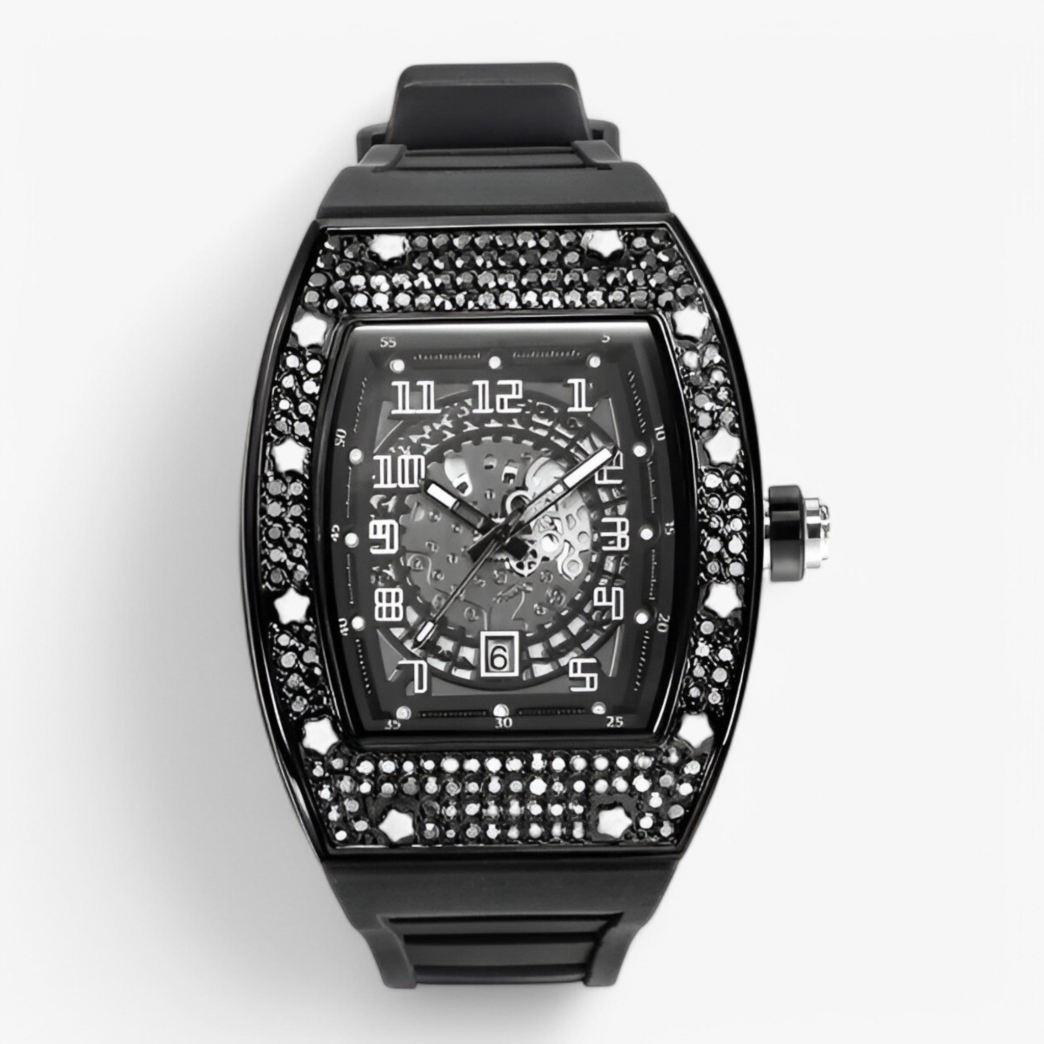 Orologio Tonneau di lusso - Nero - accessoires horloges orologio orologio tonneau tonneau watches - Concept Palermo