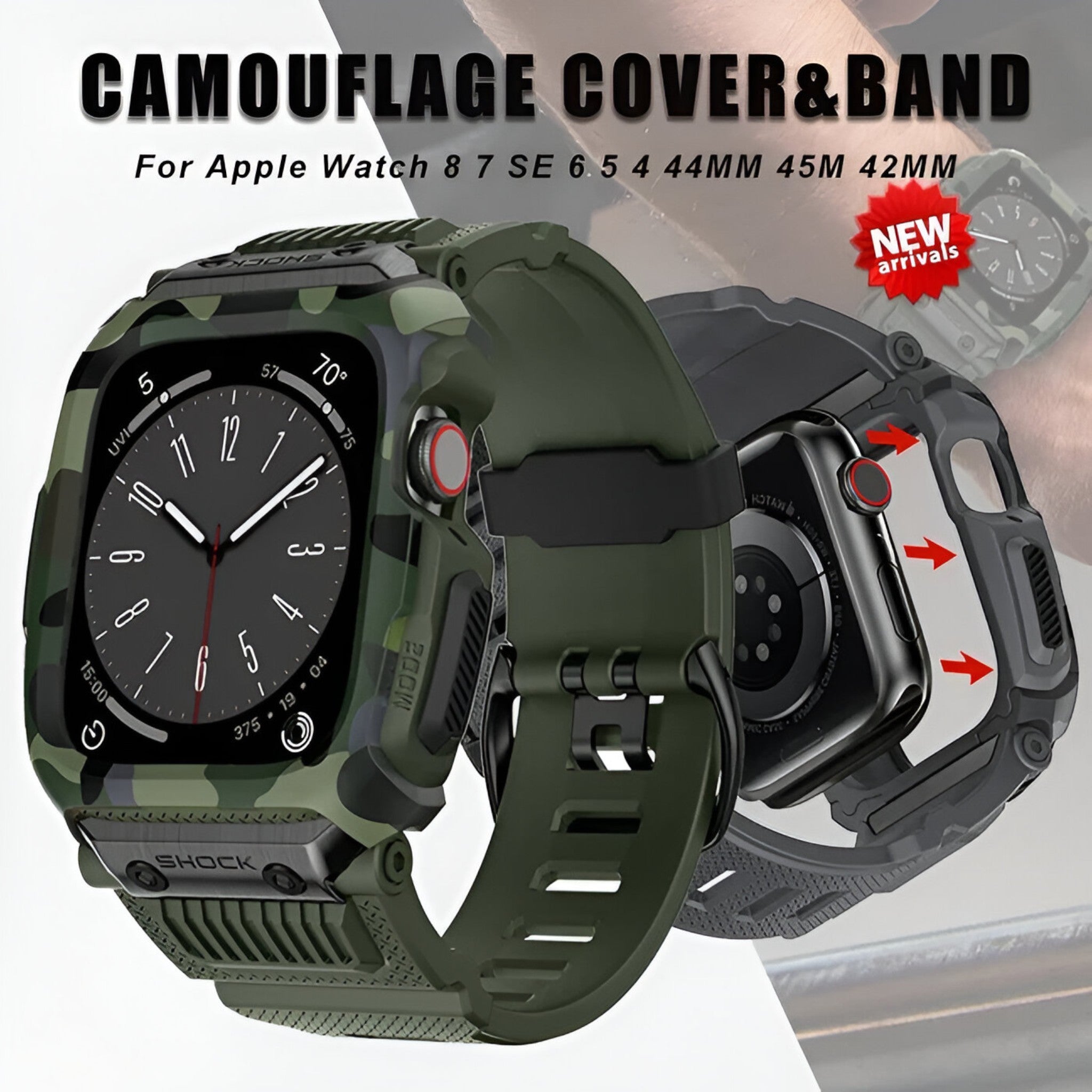 Custodia Sportiva Militare per Apple Watch Uomo - - accessoires apple custodia custodia sportiva horloges militare sport sportiva uomo watch watches - Concept Palermo