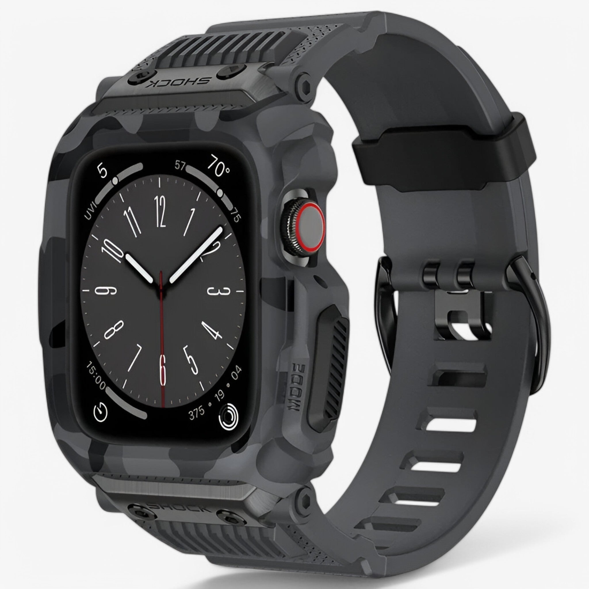 Custodia Sportiva Militare per Apple Watch Uomo - Grigio - accessoires apple custodia custodia sportiva horloges militare sport sportiva uomo watch watches - Concept Palermo