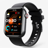 Sport-Smartwatch für Herren mit Herzfrequenzmesser und integriertem GPS, schwarz