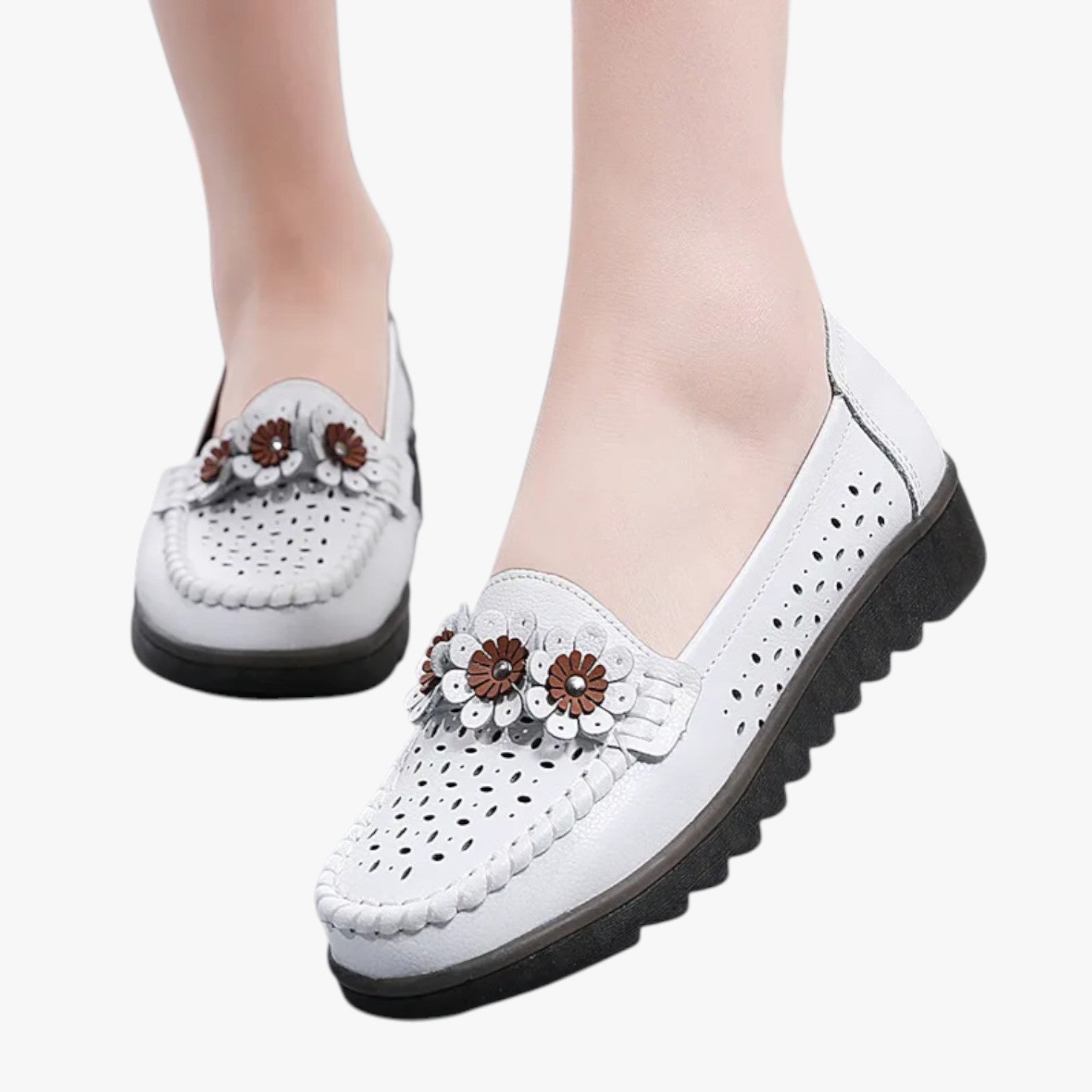 Mocassini estivi in pelle - Comodità e freschezza con dettagli floreali Uomo - - comodità dettagli estivi floreali freschezza mocassini mocassini estivi pelle shoes Shoes women summer shoes - Concept Palermo